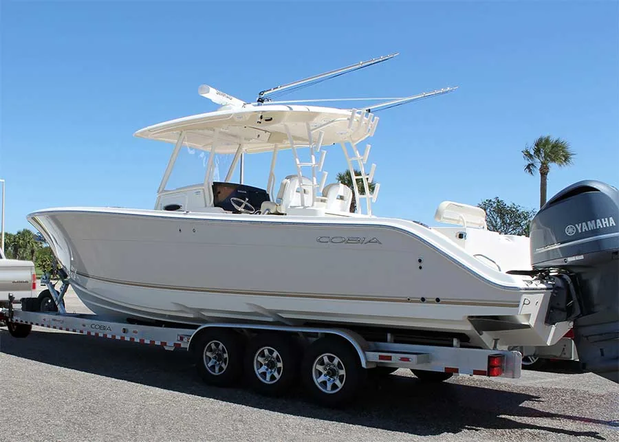 Edmonton boat loaded on a trailer for recovery and towing