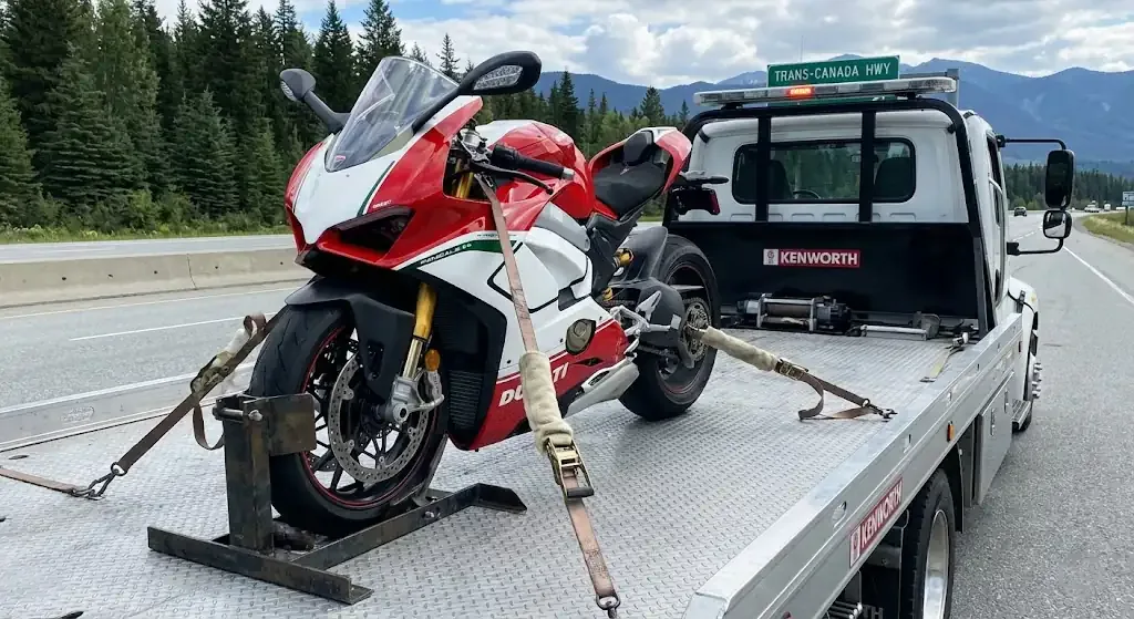 Edmonton motorcycle tow truck service