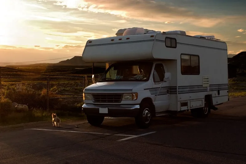 Edmonton RV motorhome ready for transport